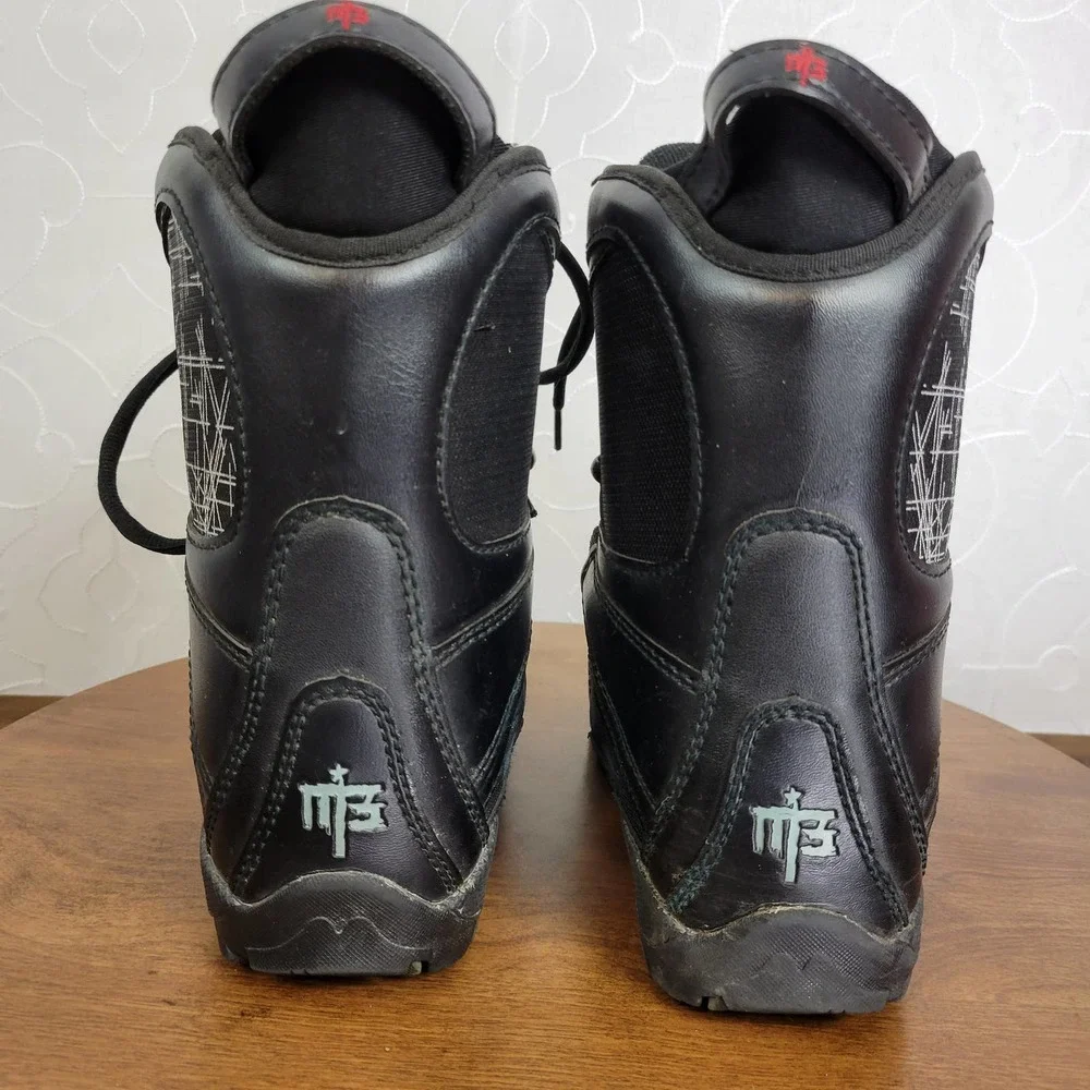 Millenium 3 Mens Boots Youth 5 Black Militia Snowboard Lace-Up‎ All-Mountain